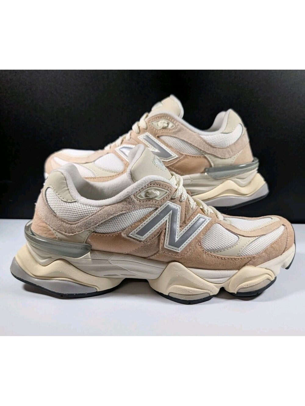 New Balance Unisex M 8.5 W 10 Vintage Rose 9060 Suede Mesh Chunky Sneakers Shoes